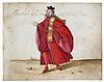 Liber amicorum, noto come Codicetto Bottacin, inizio secolo XVII, disegno raffigurante contadina padovana