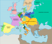Napoleone e la fine della Repubblica di Venezia-Carta d'Europa dopo il Congresso di Vienna