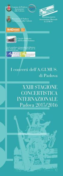 AGIMUS - XXIII Stagione Concertistica Internazionale 2015-2016