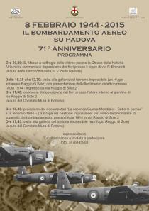 8 febbraio 1944-2015. 71° Anniversario del bombardamento aereo su Padova