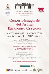 Festival Internazionale Bartolomeo Cristofori 2015-2016. Concerto inaugurale