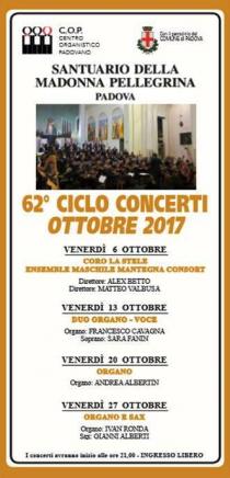  62° Ciclo di concerti. Centro Organistico Padovano