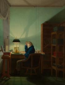 Georg Friedrich Kersting Uomo che legge alla luce di una lampada