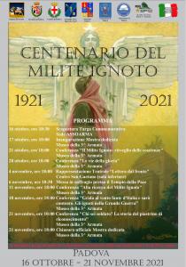 1921 - 2021 Centenario del Milite Ignoto. Eventi di commemorazione