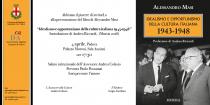 Invito presentazione libro di Alessandro Masi _ Idealismo e opportunismo della cultura italiana