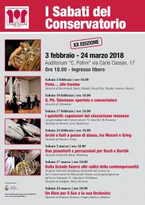 I Sabati del Conservatorio 2018. XX edizione