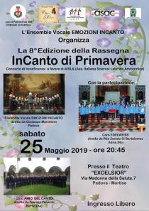 Locandina concerto InCanto di primavera 2019