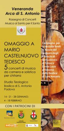 Omaggio a Mario Castelnuovo Tedesco. 5 concerti di musica da camera e solistica per chitarra-immagine