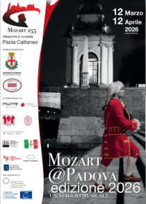 Manifesto della rassegna musicale Mozart@Padova