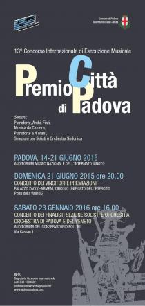 AGIMUS - Concerto e premiazione dei vincitori "Premio città di Padova"2015