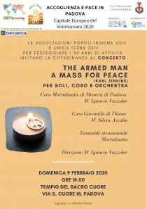 Locandina concerto The armed man a mass for Peace