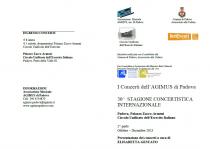 I concerti dell'AGIMUS di Padova. XXX Stagione Concertistica Internazionale 2023-IIa parte