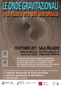 Le onde gravitazionali e la nuova era dell'astrofisica