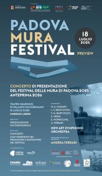 Manifesto dell'evento preview del Padova Mura Festival