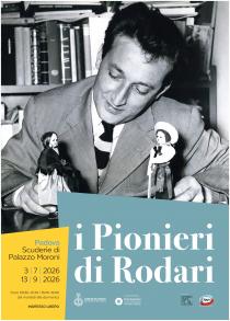 Manifesto della mostra "i Pionieri di Rodari"