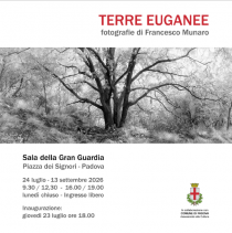 Locandina della mostra Terre Euganee