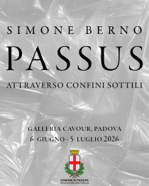 Locandina della mostra Passus di Simone Berno