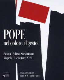 Manifesto della mostra Pope. Nel colore, il gesto