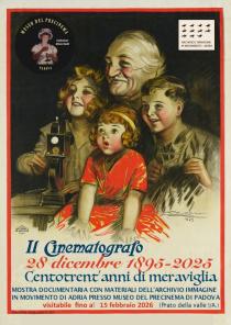 Locandina della mostra "Il cinematografo. Centotrent'anni di meraviglia"