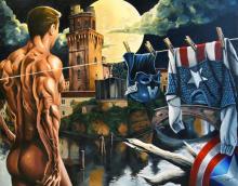  La pop art nel cuore di Padova. Personale di Alberto Volpin-Captain America
