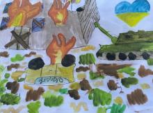 Con i miei occhi. Bambine e bambini ucraini disegnano la guerra