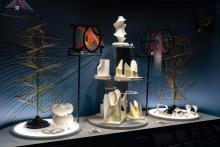 Una foto dell'allestimento della mostra Modelli. Il sapere in tre dimensioni