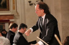 il direttore d'orchestra Francesco Loregian