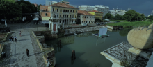 La scalinata fluviale del Piovego al Portello di Padova