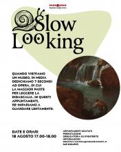 Locandina dell'appuntamento di slow looking al Museo Eremitani di Padova in programma il 18 agosto 2026